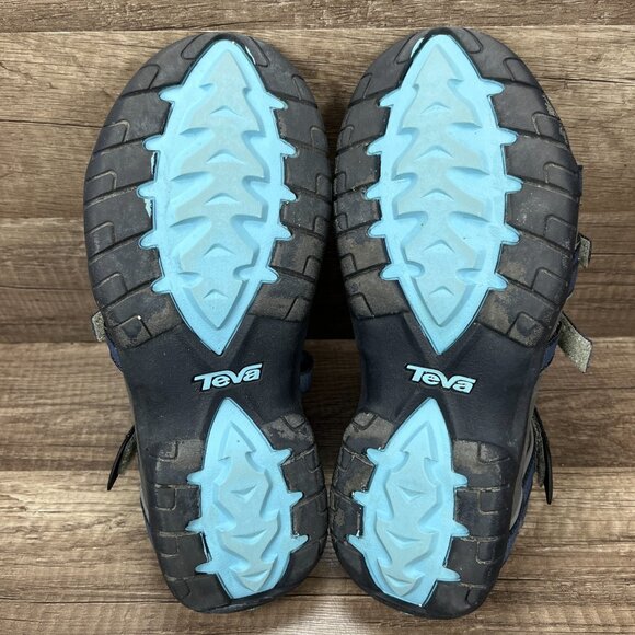 Teva Tirra Gray Blue Womens US Size 7.5 EUR 38.5 4266 Sandals - Picture 9 of 10